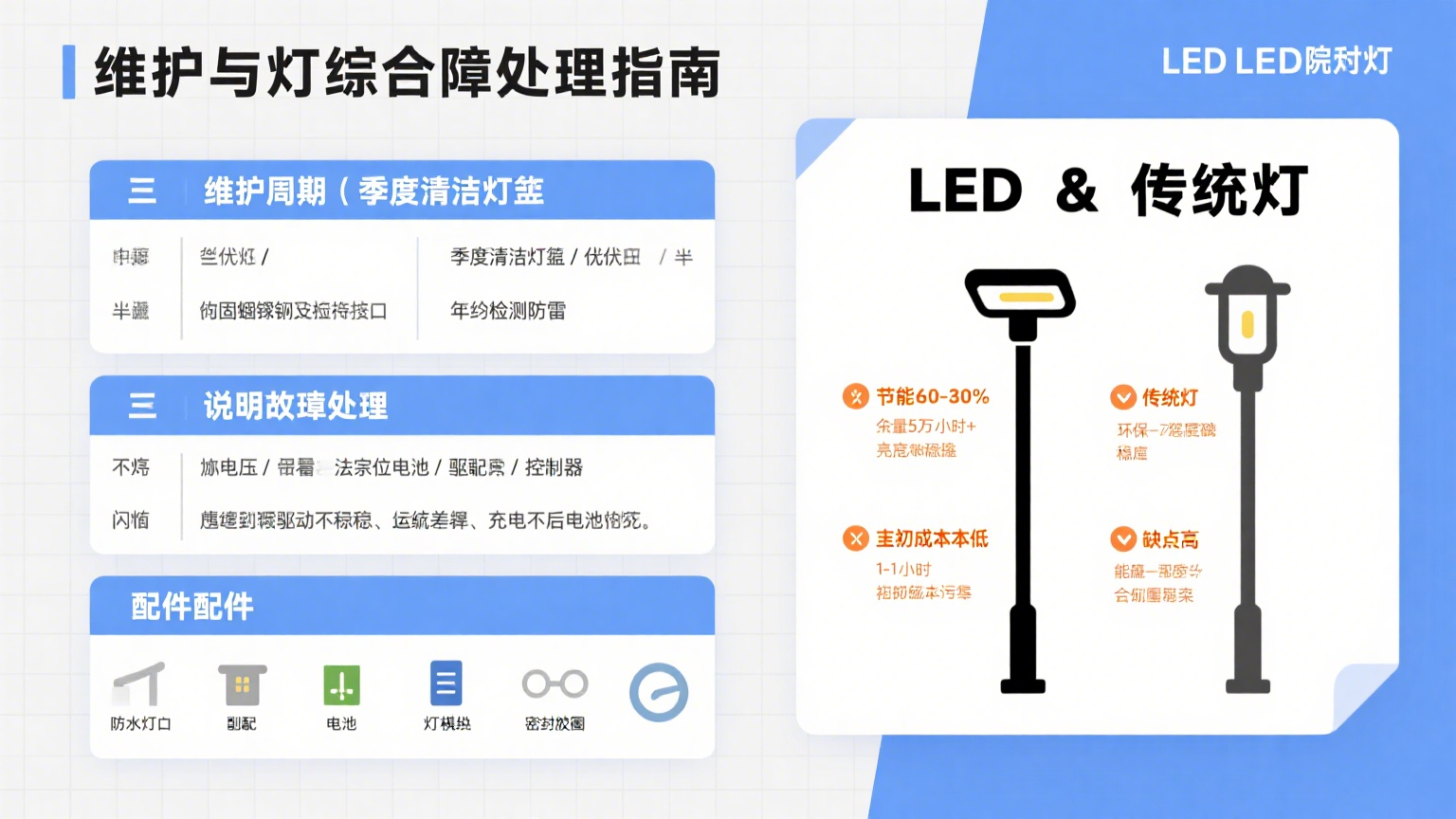 LED庭院燈與傳統(tǒng)燈的優(yōu)缺點 效果示意
